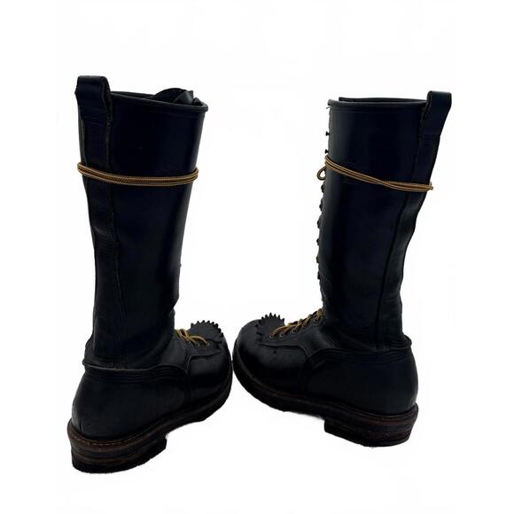 Hoffman's Lineman Motorcycle Boots 12E Beautiful Worn/Used - Picture 5 of 9